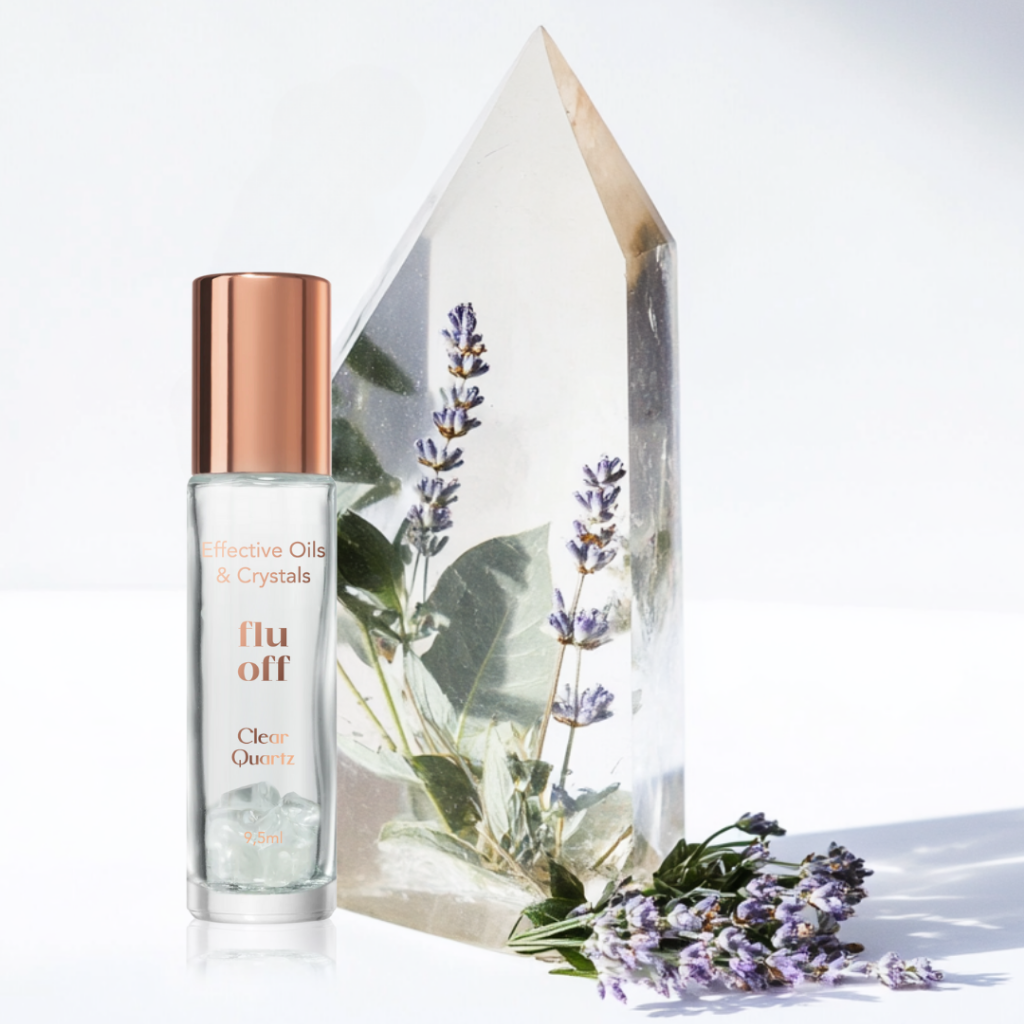 Essterra essential oils with crystals