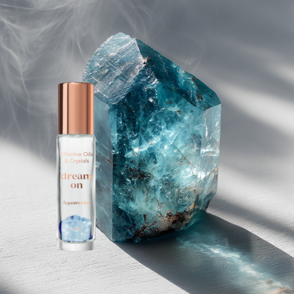 Essterra essential oils with crystals
